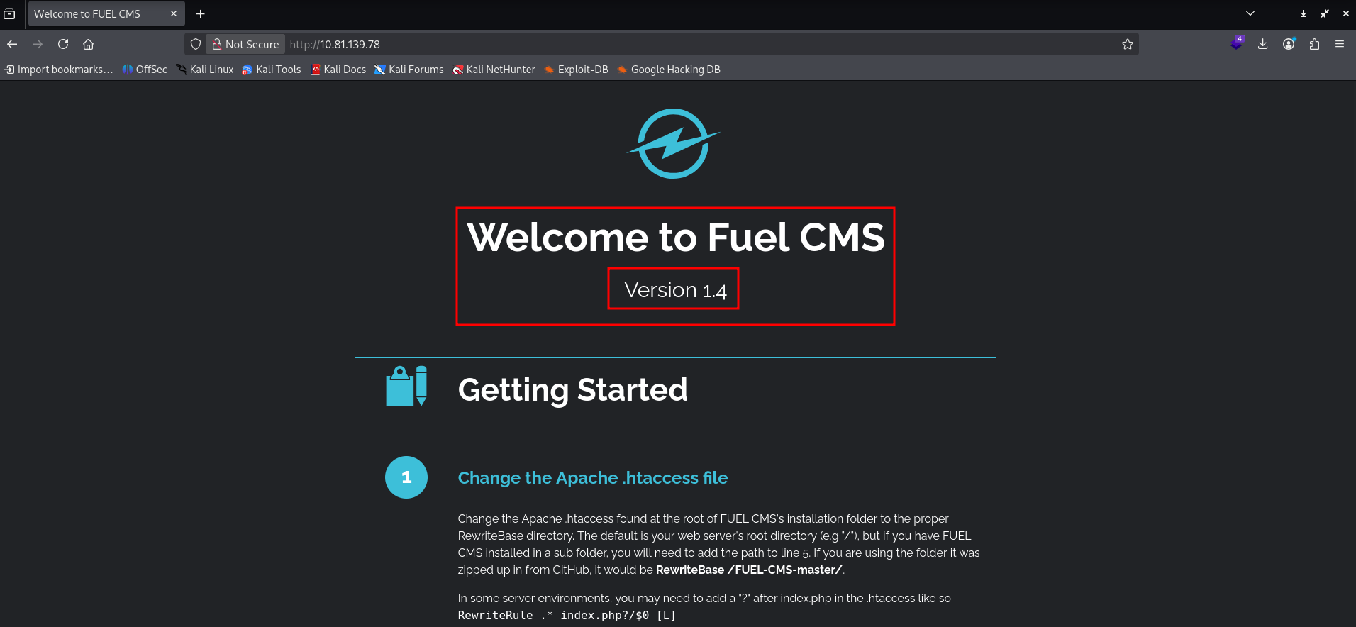 Fuel CMS Homepage