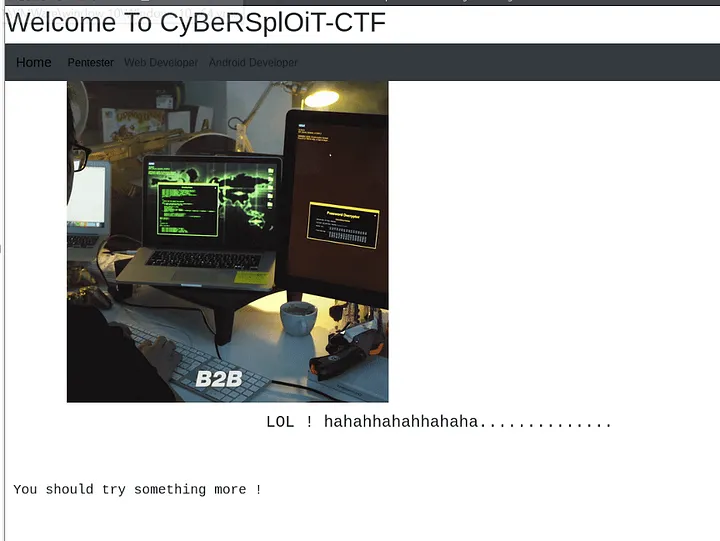 Website homepage